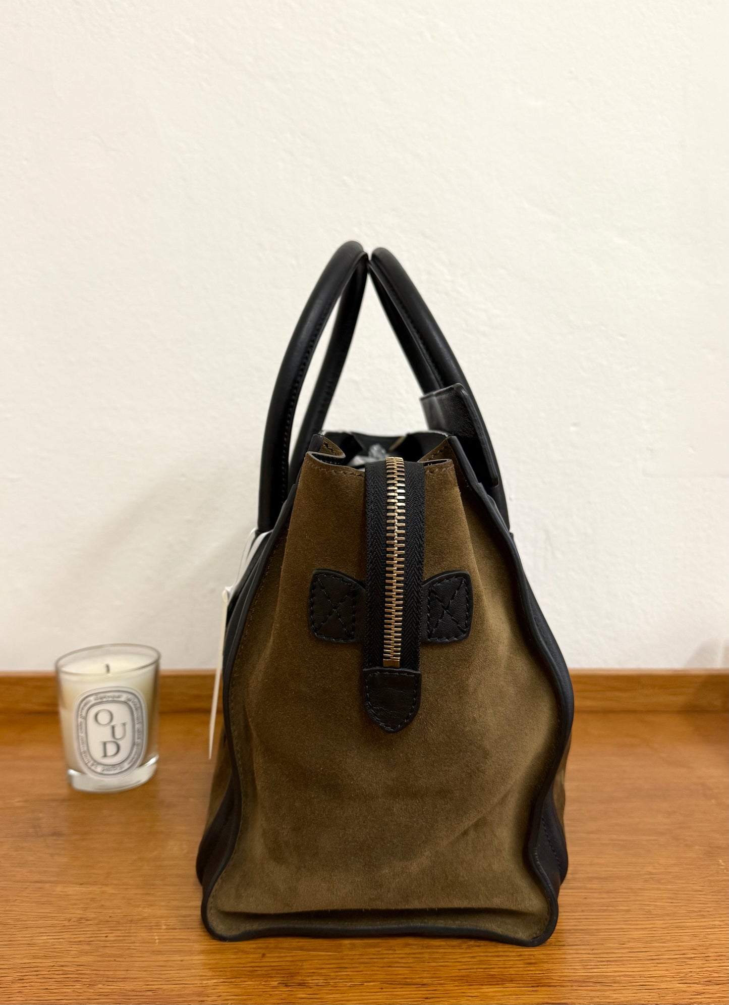 CELINE LUGGAGE BY PHOEBE PHILO SUEDE BAG