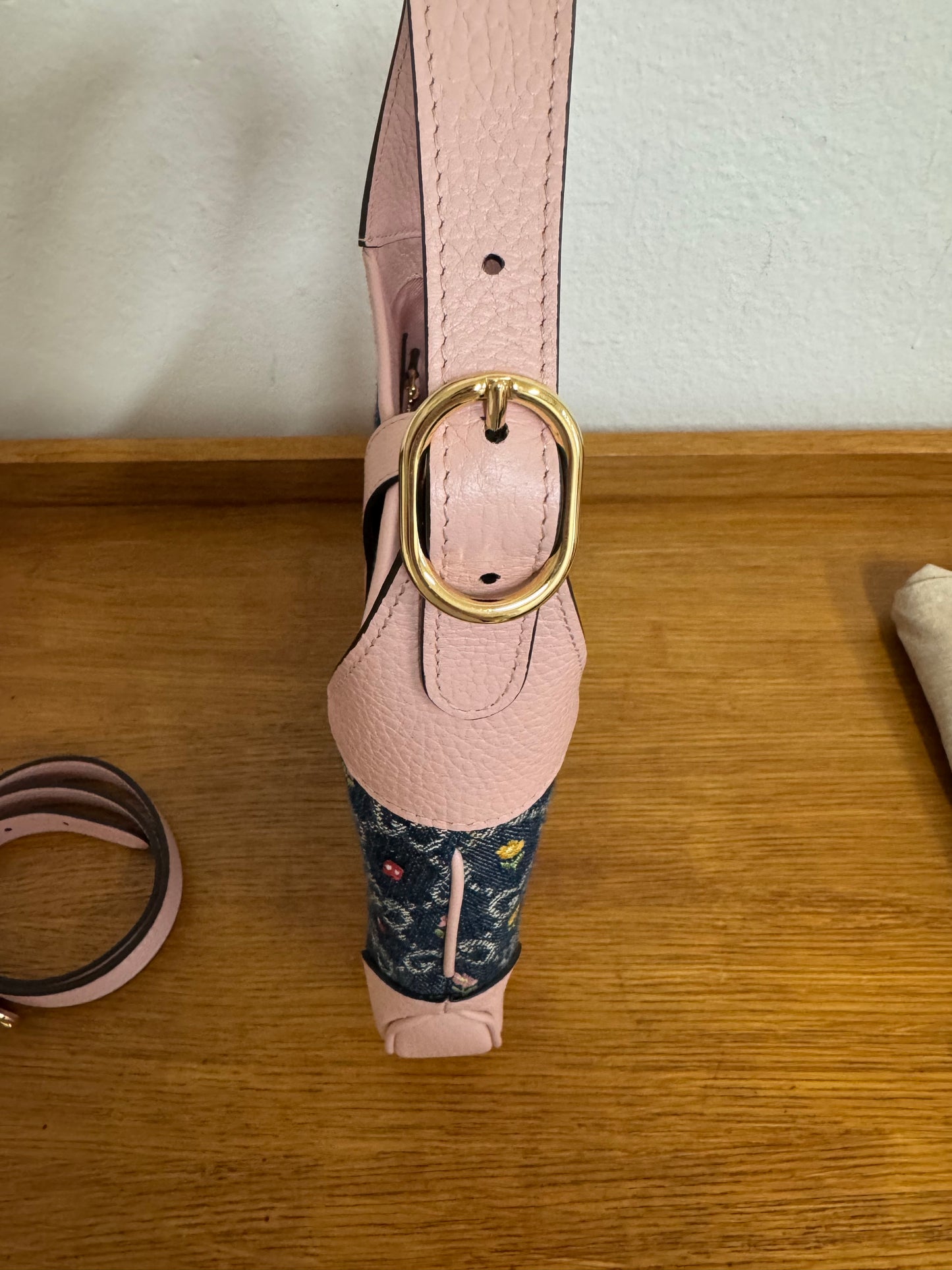 GUCCI JACKIE 1961 FLORAL DENIM