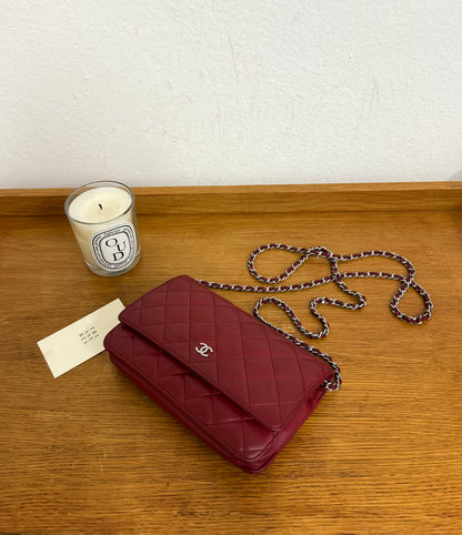 CHANEL WOC RED LAMBSKIN