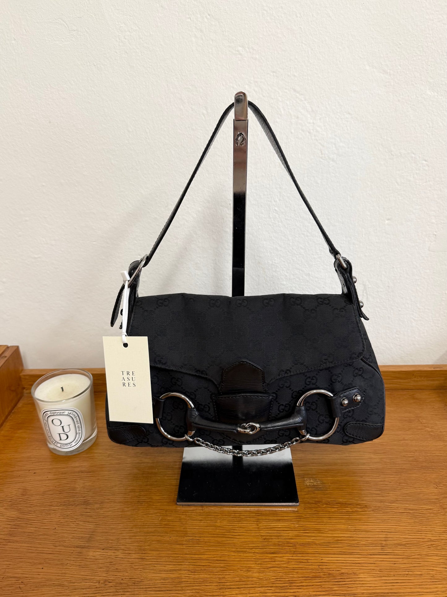 GUCCI HORSEBIT SHOULDER BAG GG