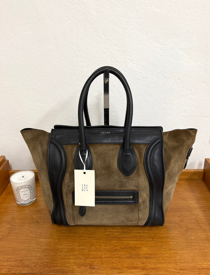 CELINE LUGGAGE BY PHOEBE PHILO SUEDE BAG