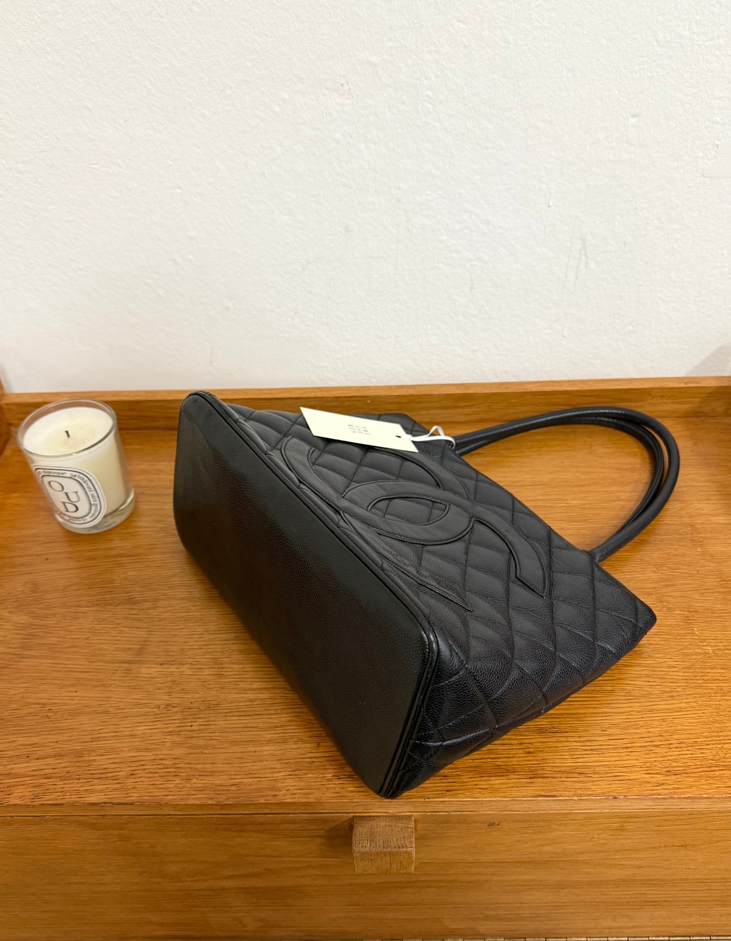CHANEL CAVIAR MEDDALLION TOTE