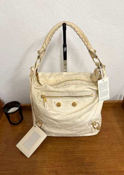 BALENCIAGA DAY “HOBO CITY” BAG BUTTER YELLOW