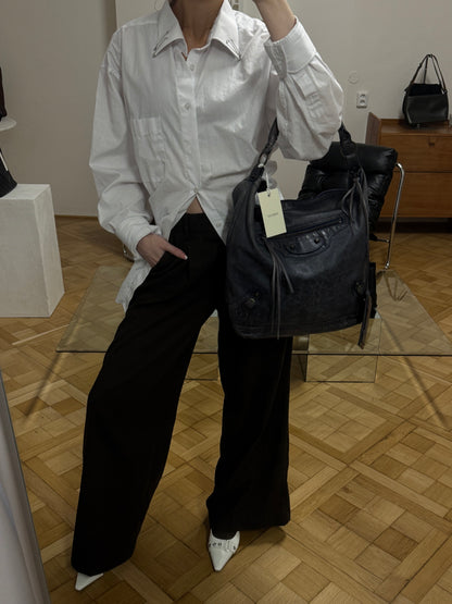 BALENCIAGA DAY “HOBO CITY” BAG GREY-BLUE