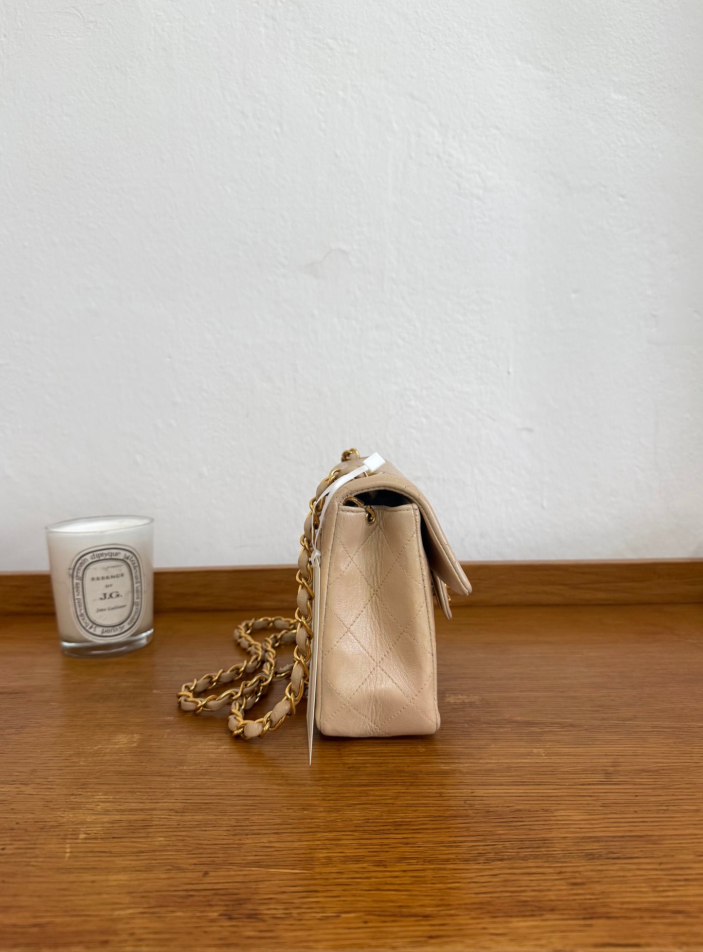 CHANEL CLASSIC SINGLE FLAP BAG TWIST LOCK 24K GOLD