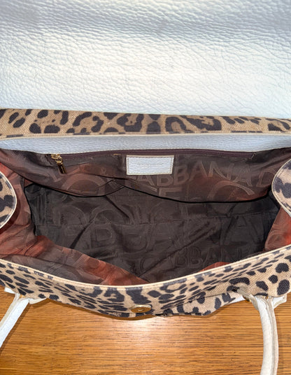 DOLCE & GABBANA LEOPARD SHOULDER BAG