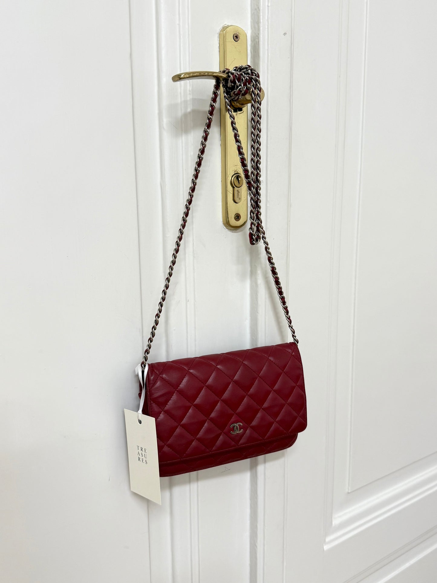 CHANEL WOC RED LAMBSKIN