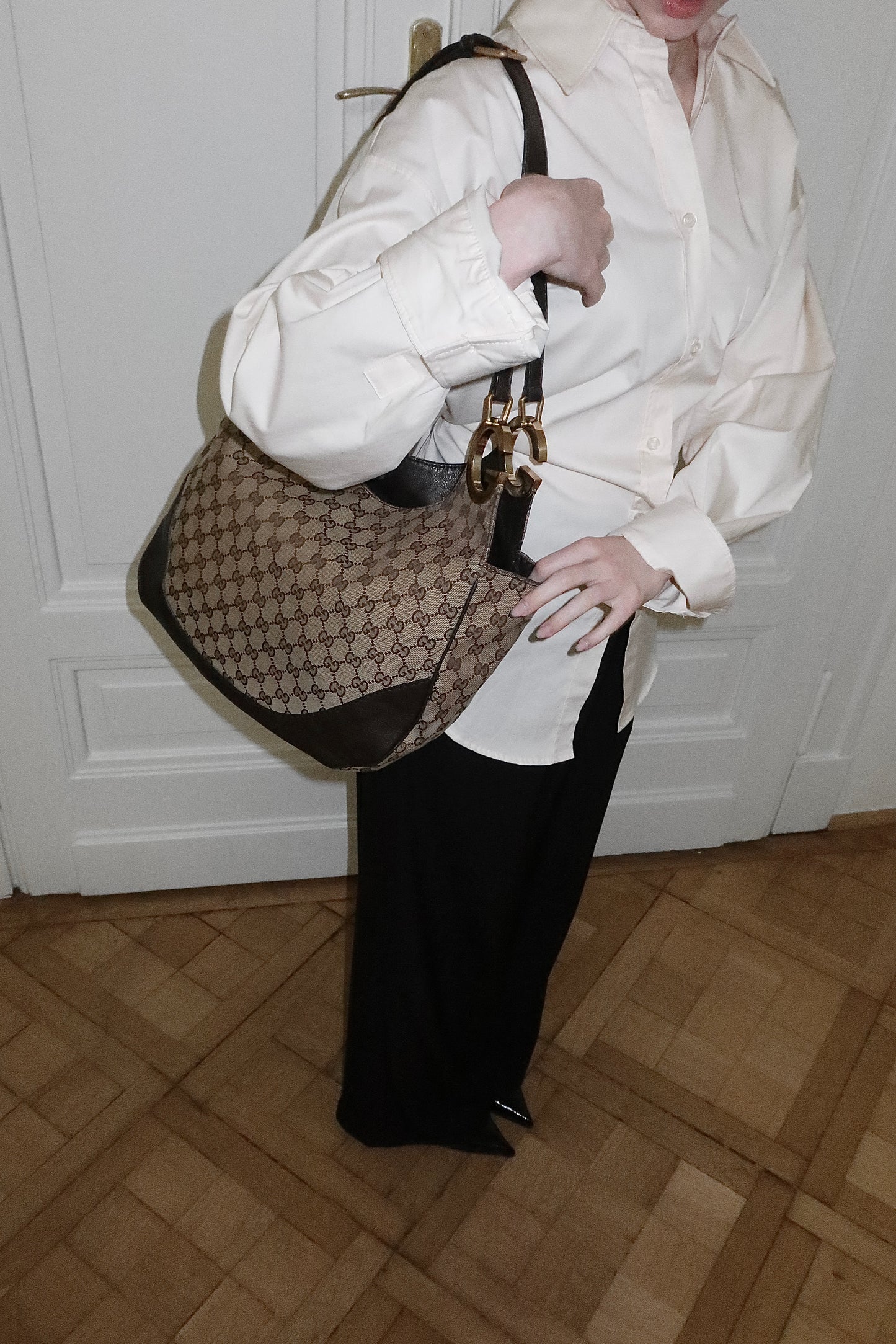 GUCCI GG MONOGRAM HOBO BAG