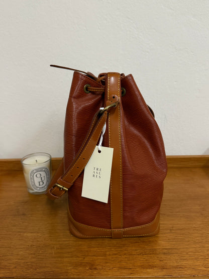 LOUIS VUITTON EPI NOÉ BROWN BUCKET BAG