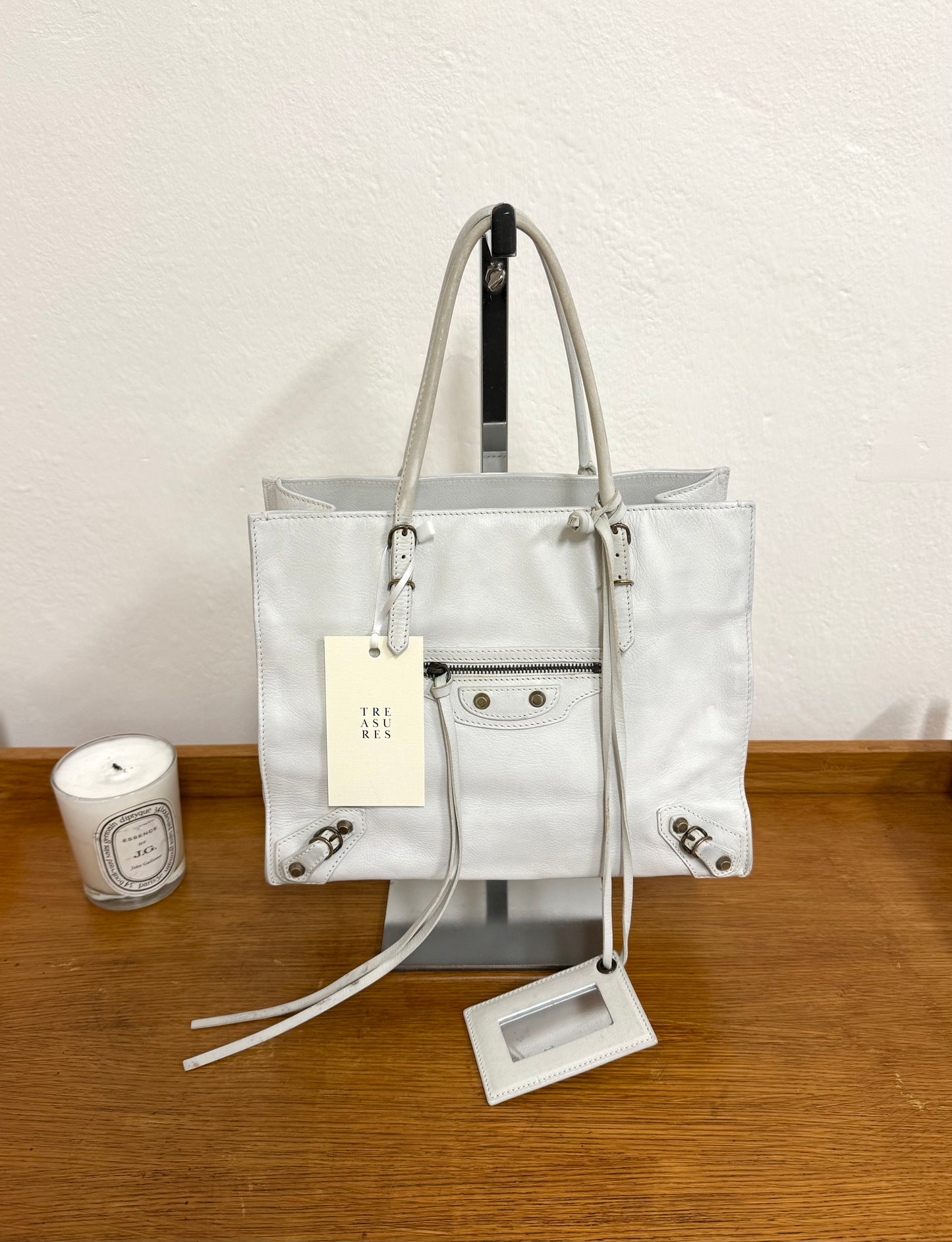BALENCIAGA PAPIER WHITE BAG