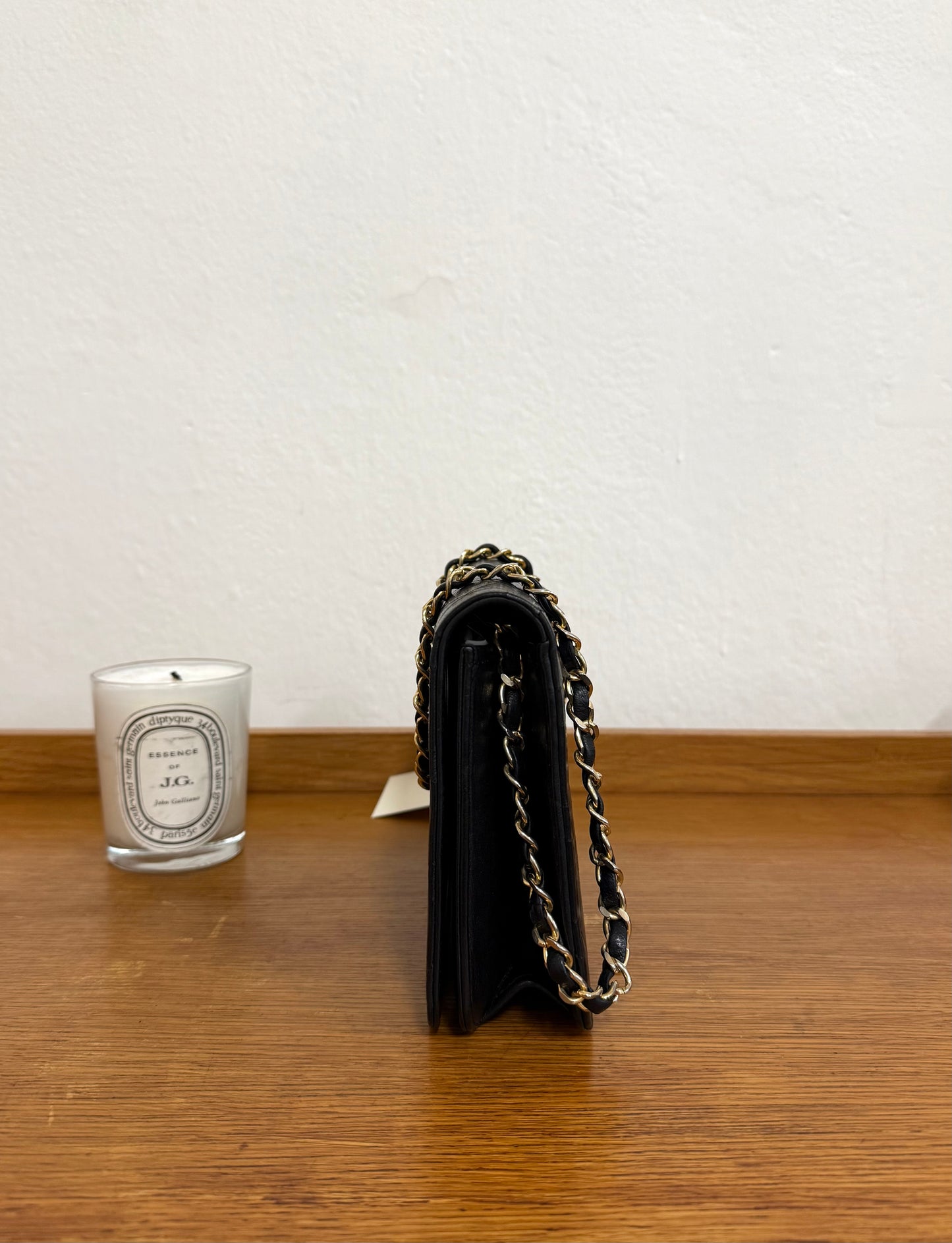 CHANEL FULL FLAP LAMBSKIN BLACK