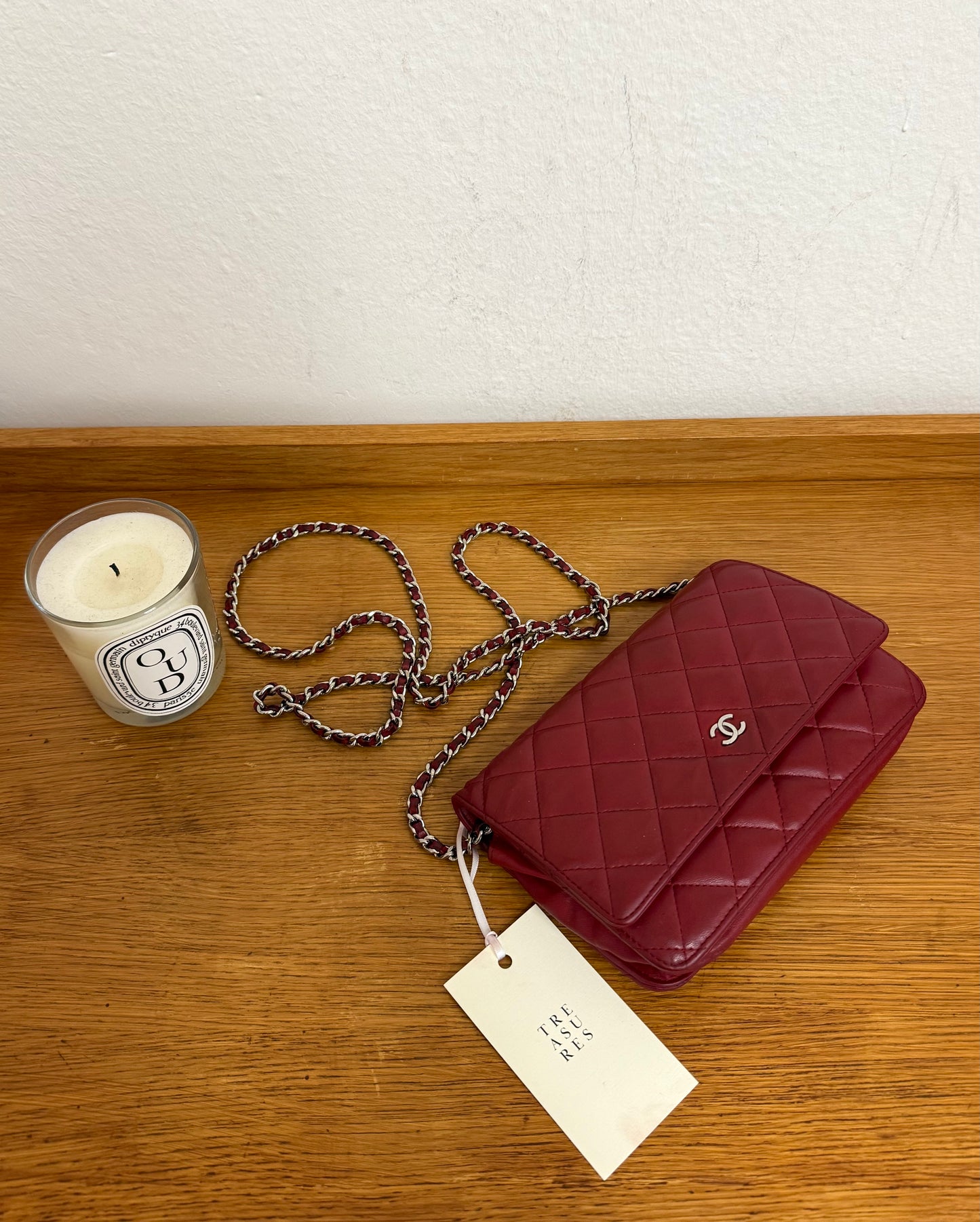 CHANEL WOC RED LAMBSKIN