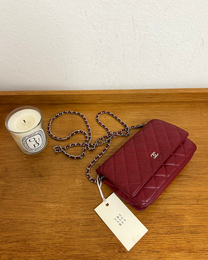 CHANEL WOC RED LAMBSKIN