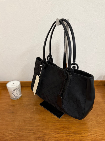 GUCCI GG SHOULDER BAG BLACK & POUCH TOM FORD ERA