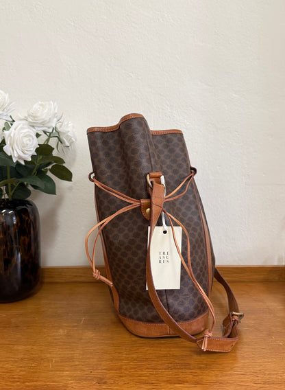 CELINE MACADAM BUCKET BAG