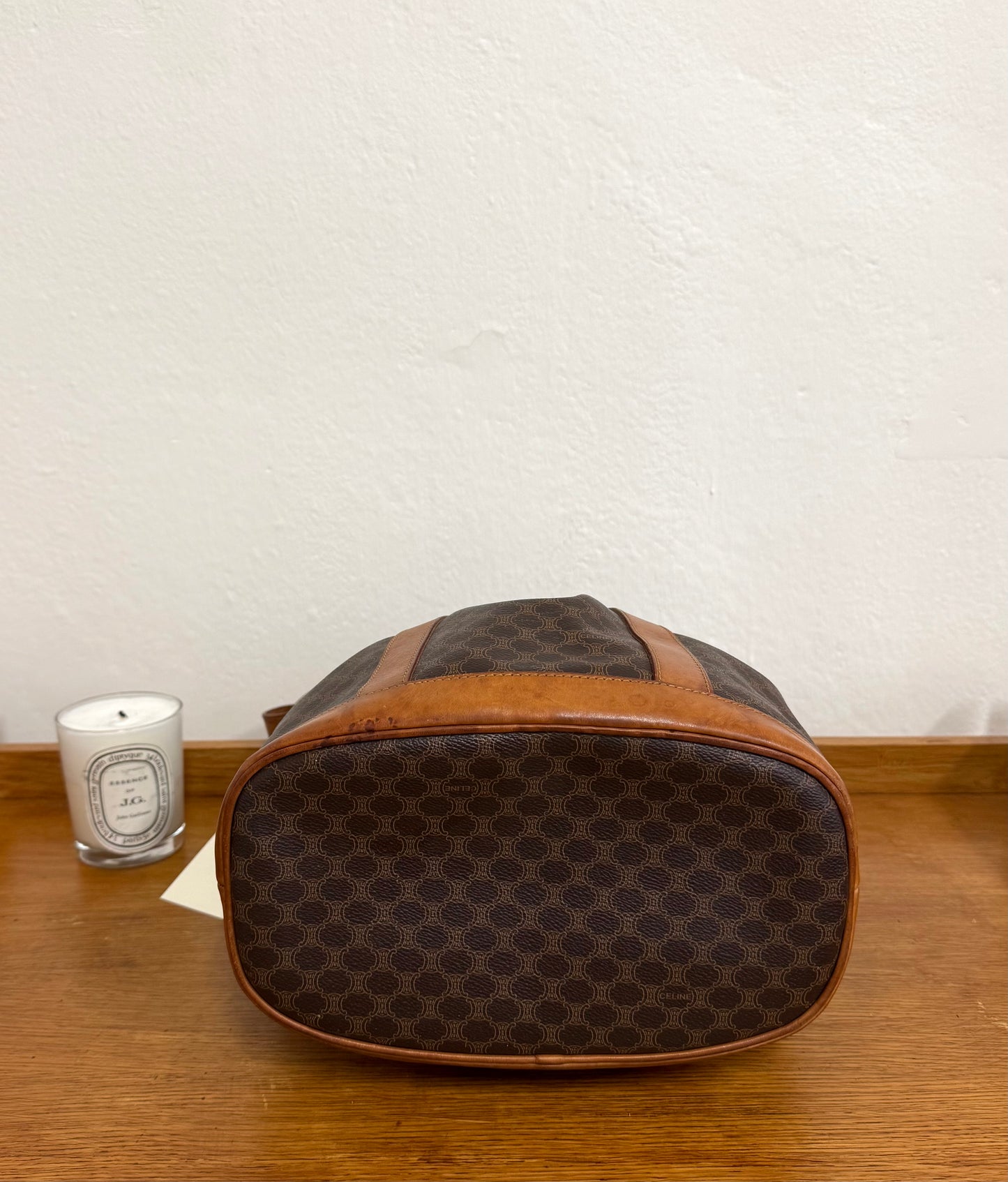 CELINE MACADAM BUCKET BAG