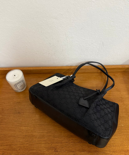 GUCCI GG SHOULDER BAG BLACK & POUCH TOM FORD ERA