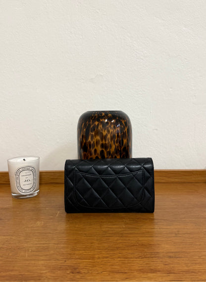 SERIES 25 CHANEL LONG WALLET LAMBSKIN BLACK