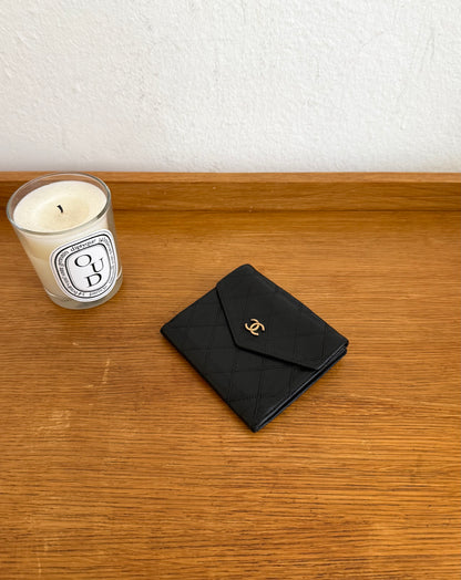 CHANEL CAVIAR DOUBLE SIDED WALLET