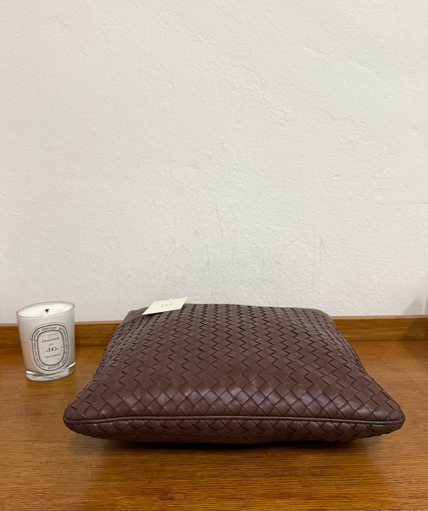 BOTTEGA VENETA INTRECCIATO SHOULDER BAG BROWN