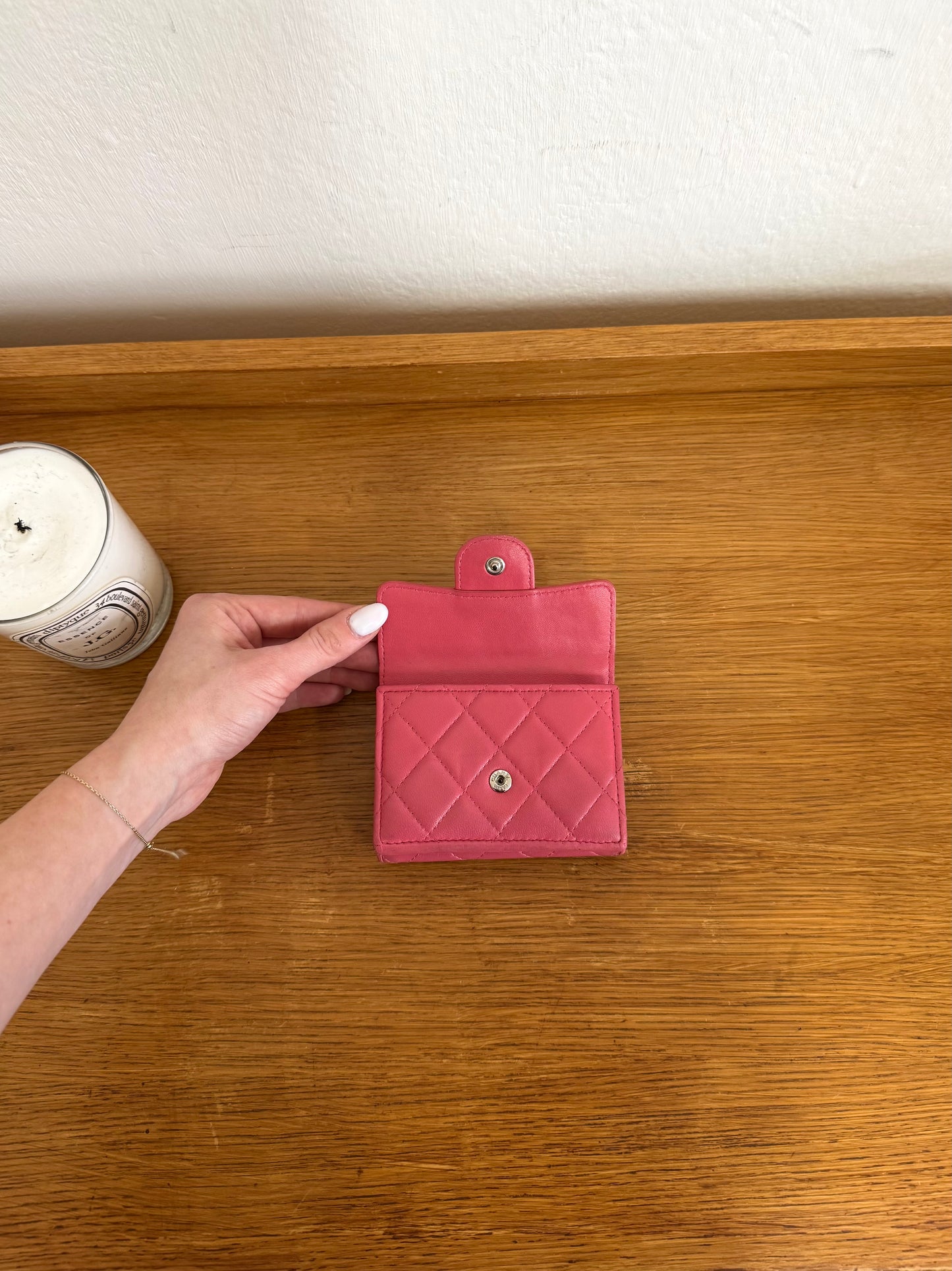 CHANEL MINI WALLET LAMBSKIN PINK