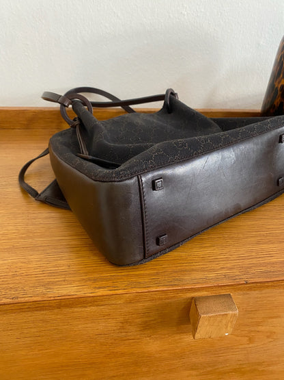 GUCCI GG MONOGRAM SHOULDER BAG & POUCH