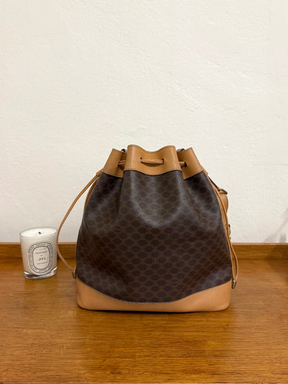 CELINE MACADAM BUCKET BAG & POUCH