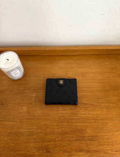 CHANEL LAMBSKIN DOUBLE SIDED WALLET
