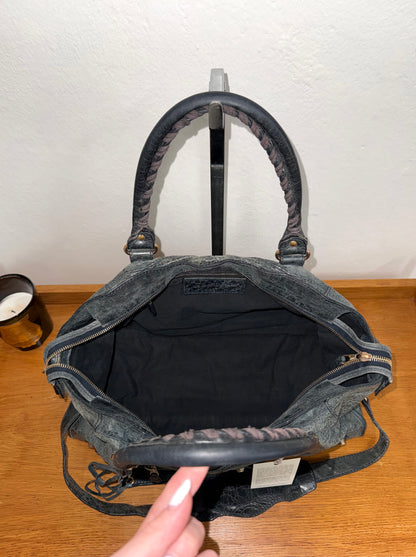 BALENCIAGA CITY BAG GREY-GREEN