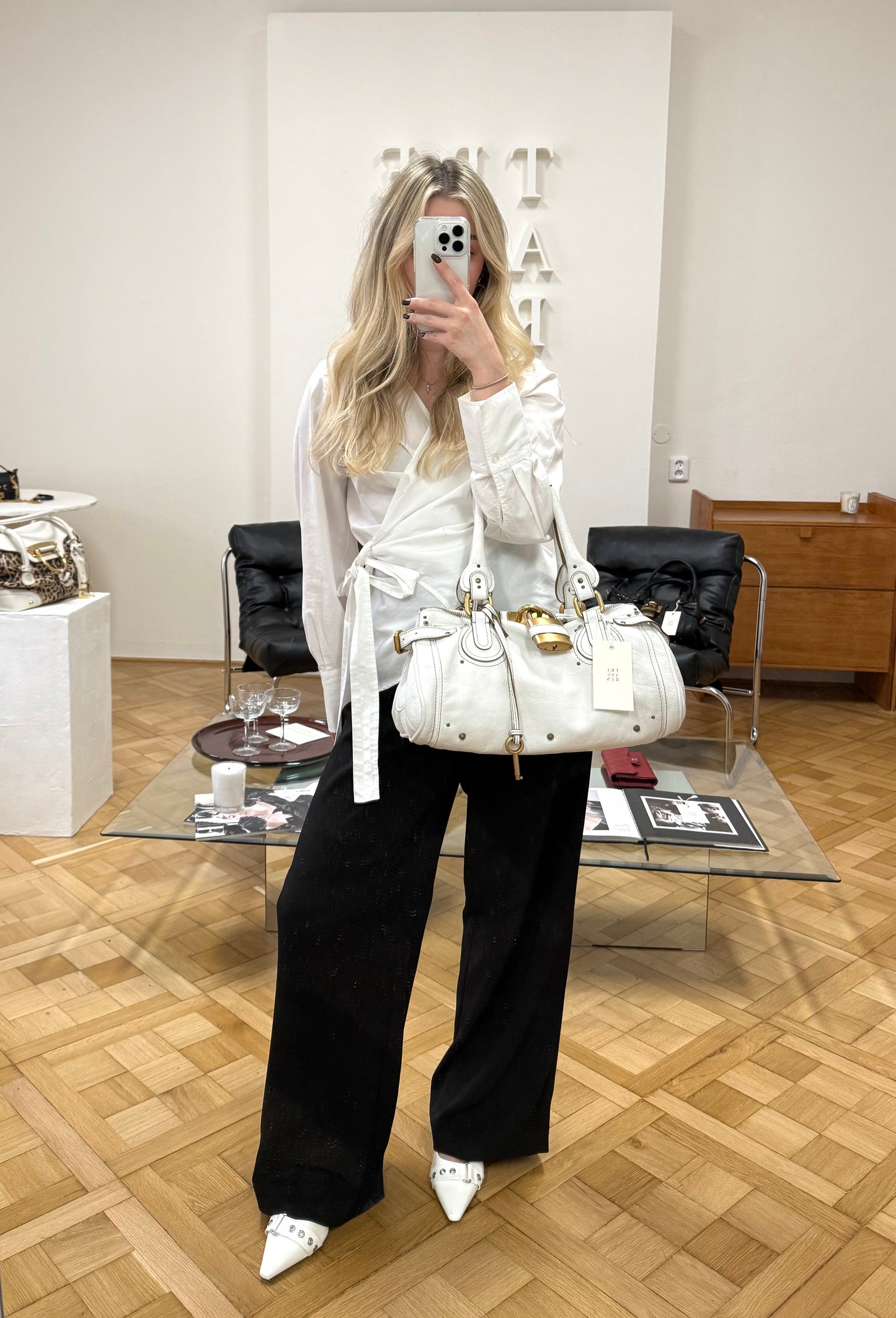 CHLOÉ PADDINGTON WHITE