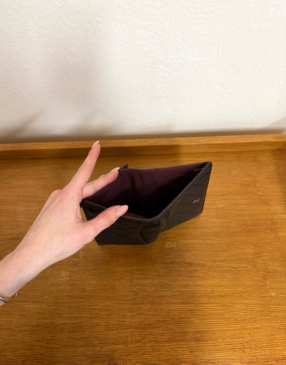 CHANEL CLASSIC LONG WALLET LAMBSKIN BLACK SERIES 14