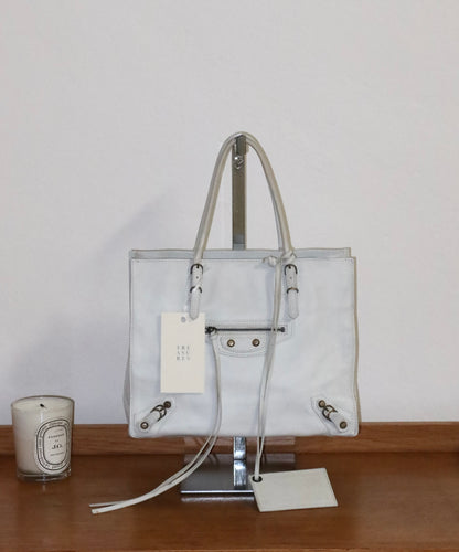 BALENCIAGA PAPIER WHITE BAG