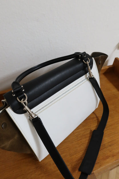 CELINE PHOEBE PHILO TRAPEZE BLACK WHITE