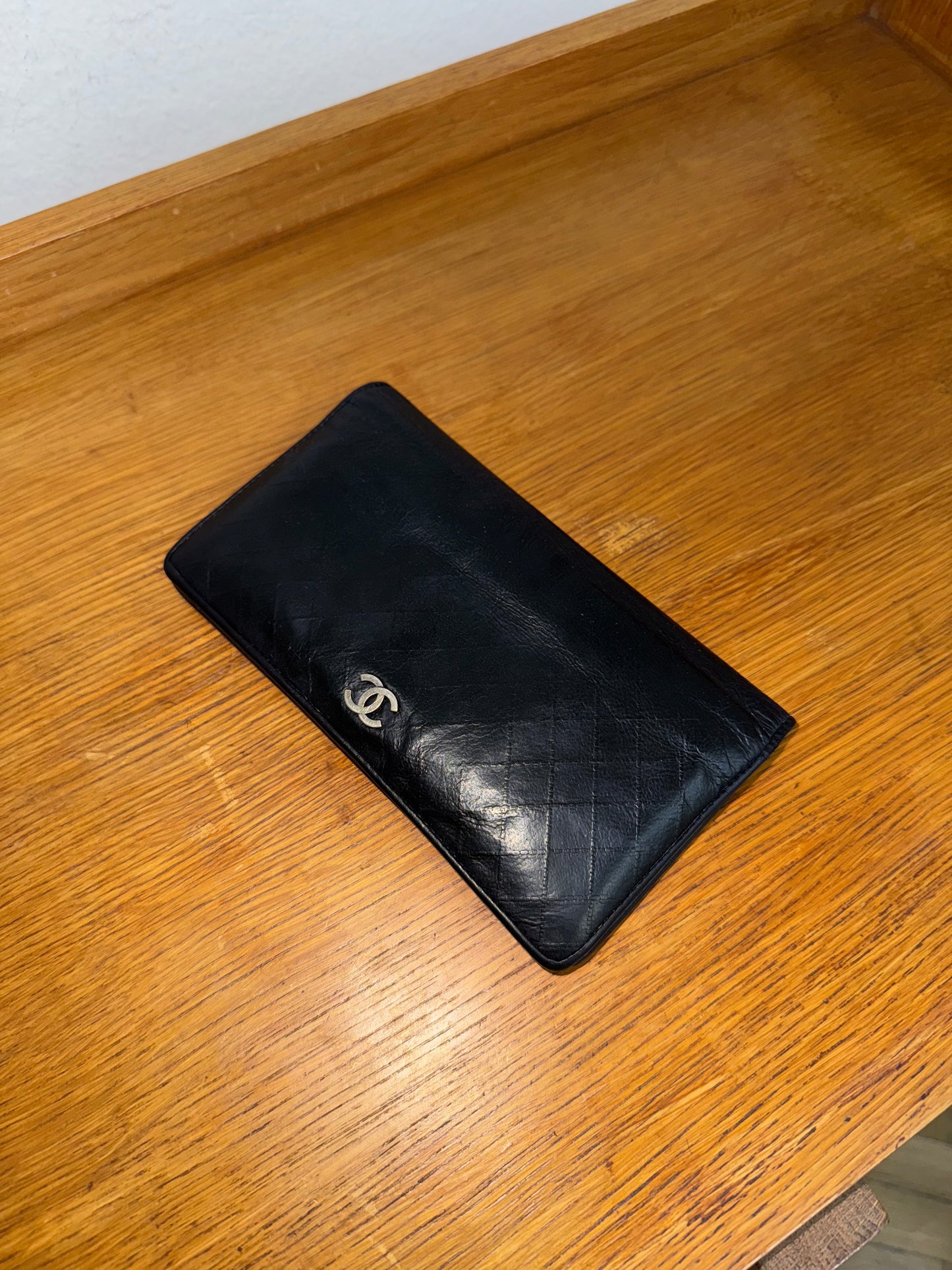 CHANEL LONG WALLET GRAINED SERIES 10