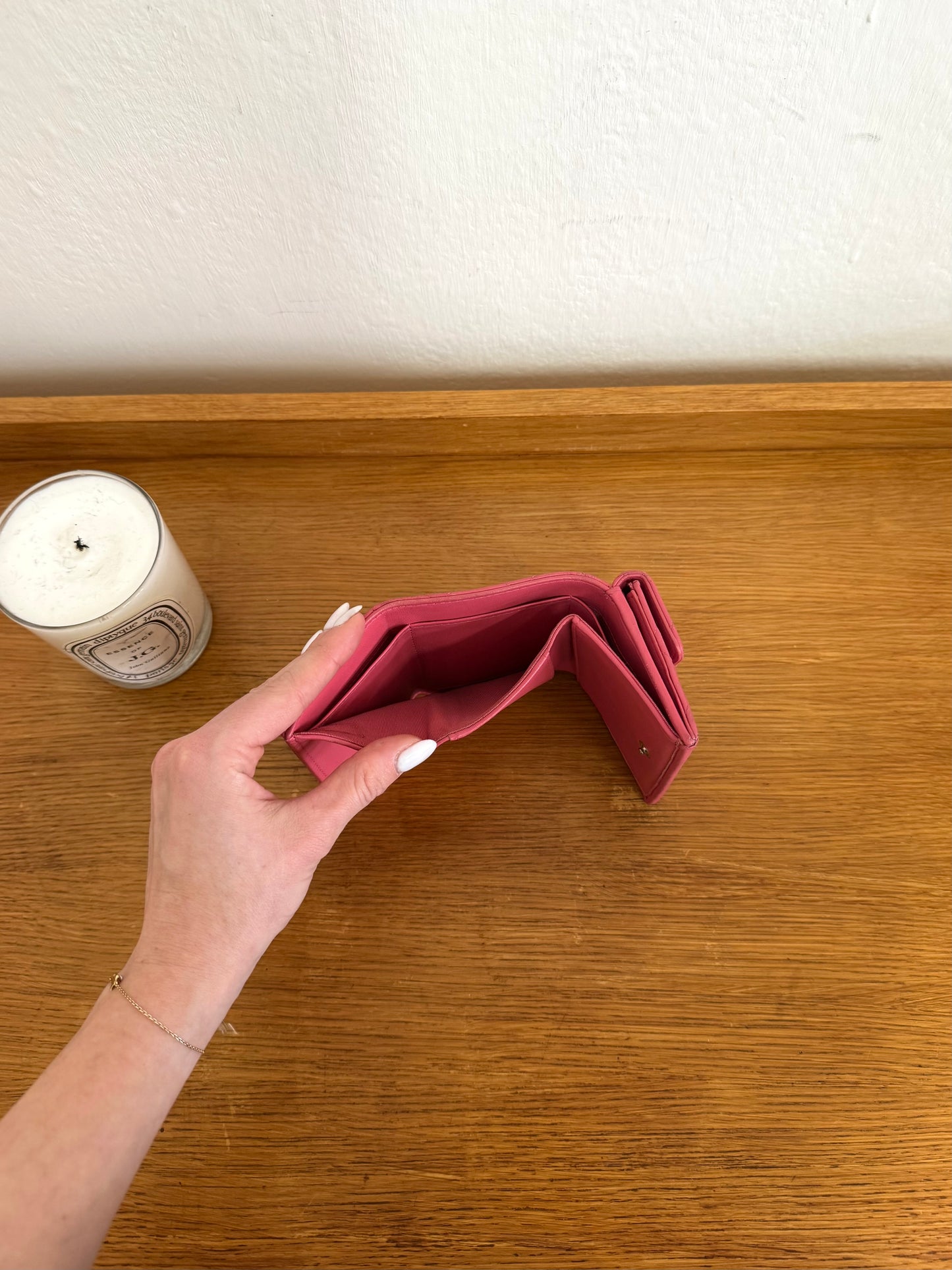 CHANEL MINI WALLET LAMBSKIN PINK