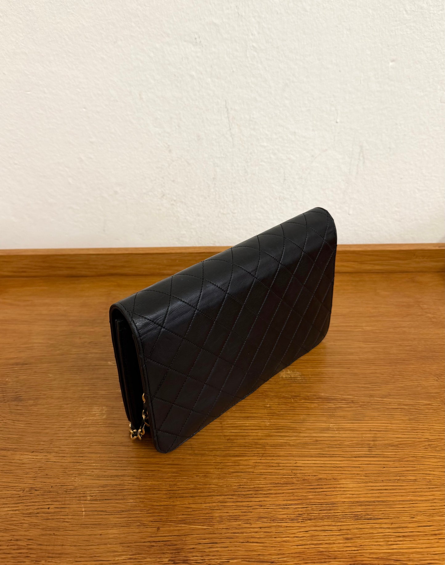 CHANEL FULL FLAP LAMBSKIN BLACK