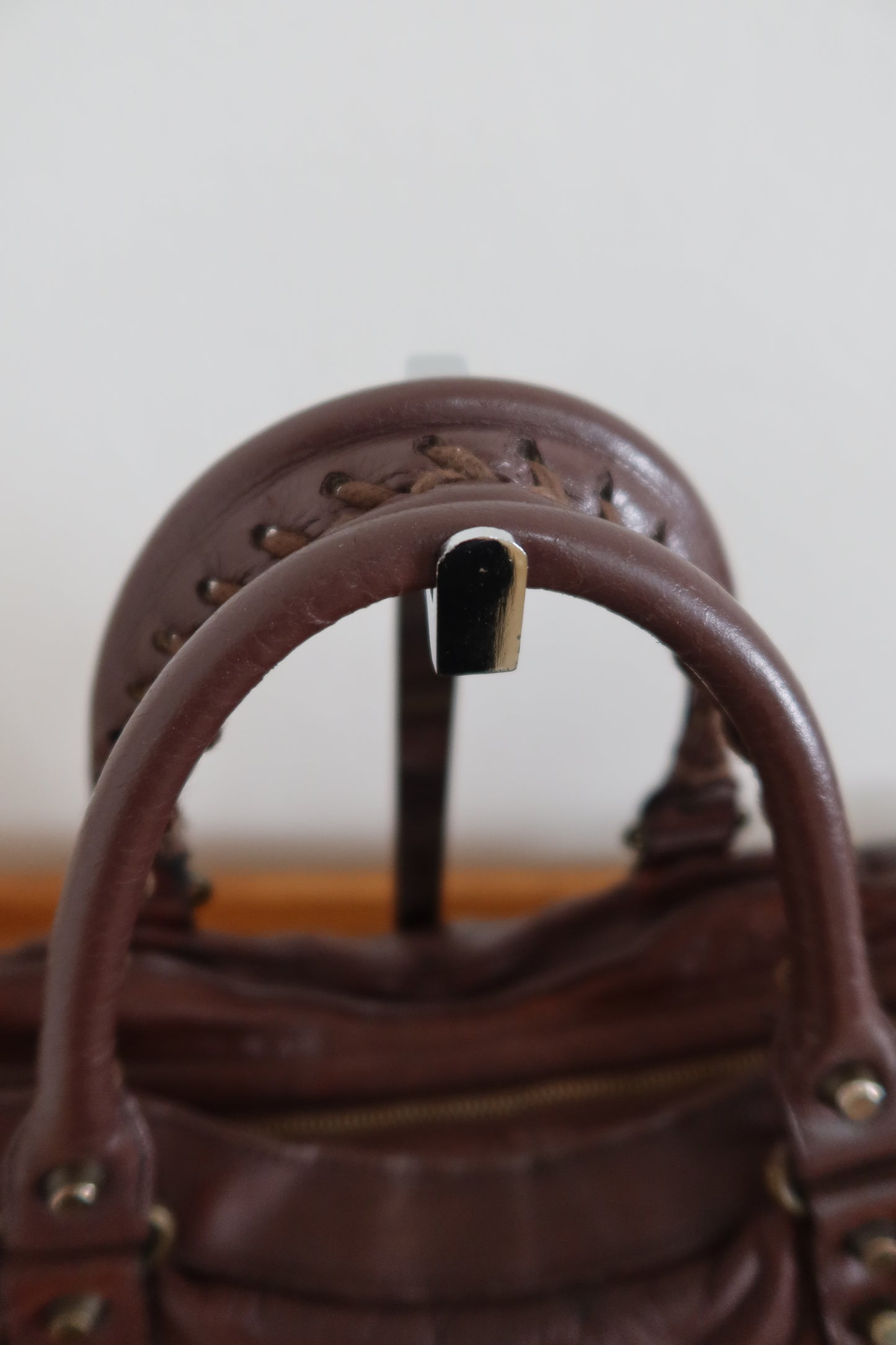 BALENCIAGA CITY BAG IN DARK BROWN