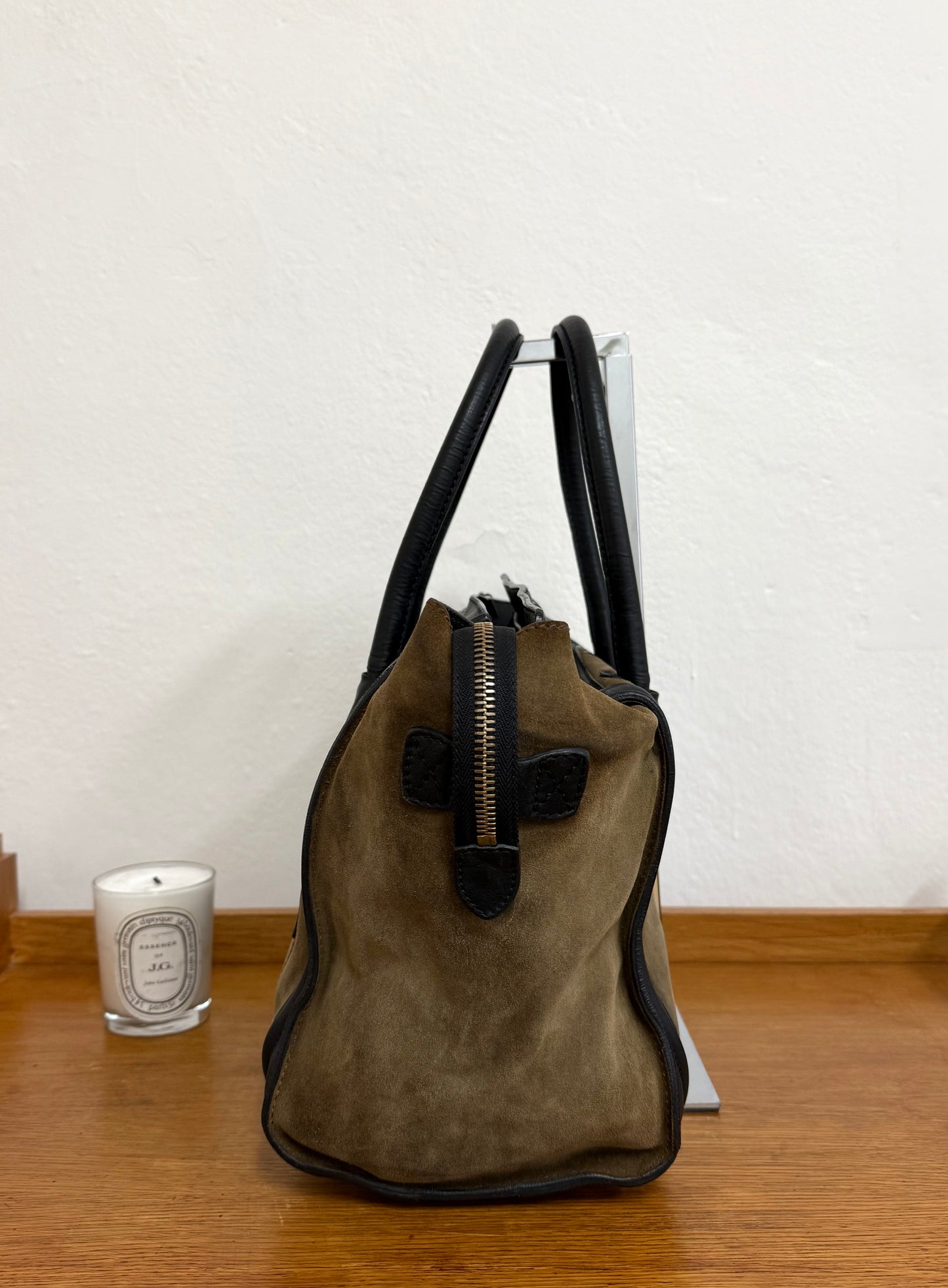CELINE LUGGAGE BY PHOEBE PHILO SUEDE BAG