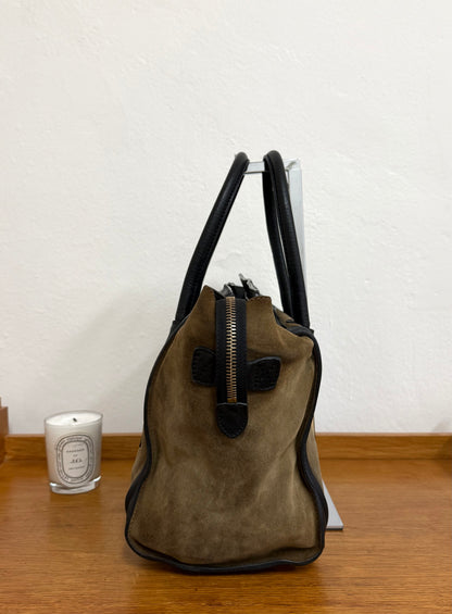 CELINE LUGGAGE BY PHOEBE PHILO SUEDE BAG