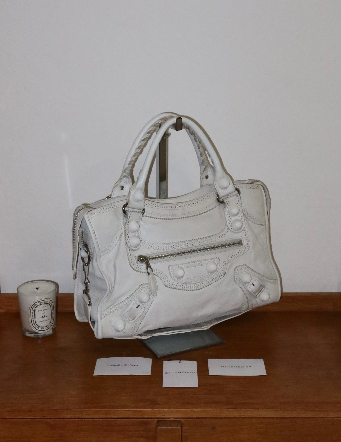BALENCIAGA CITY BAG WHITE