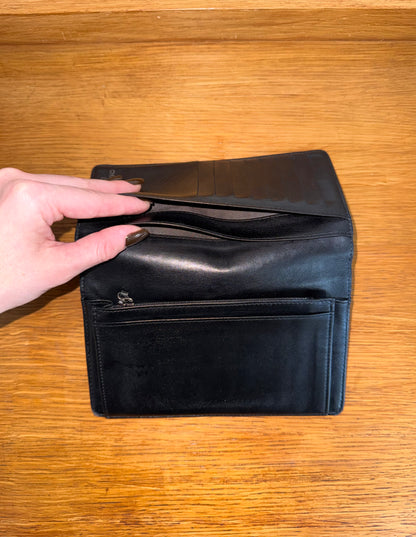 CHANEL CAMELLIA WALLET BLACK SERIES 11