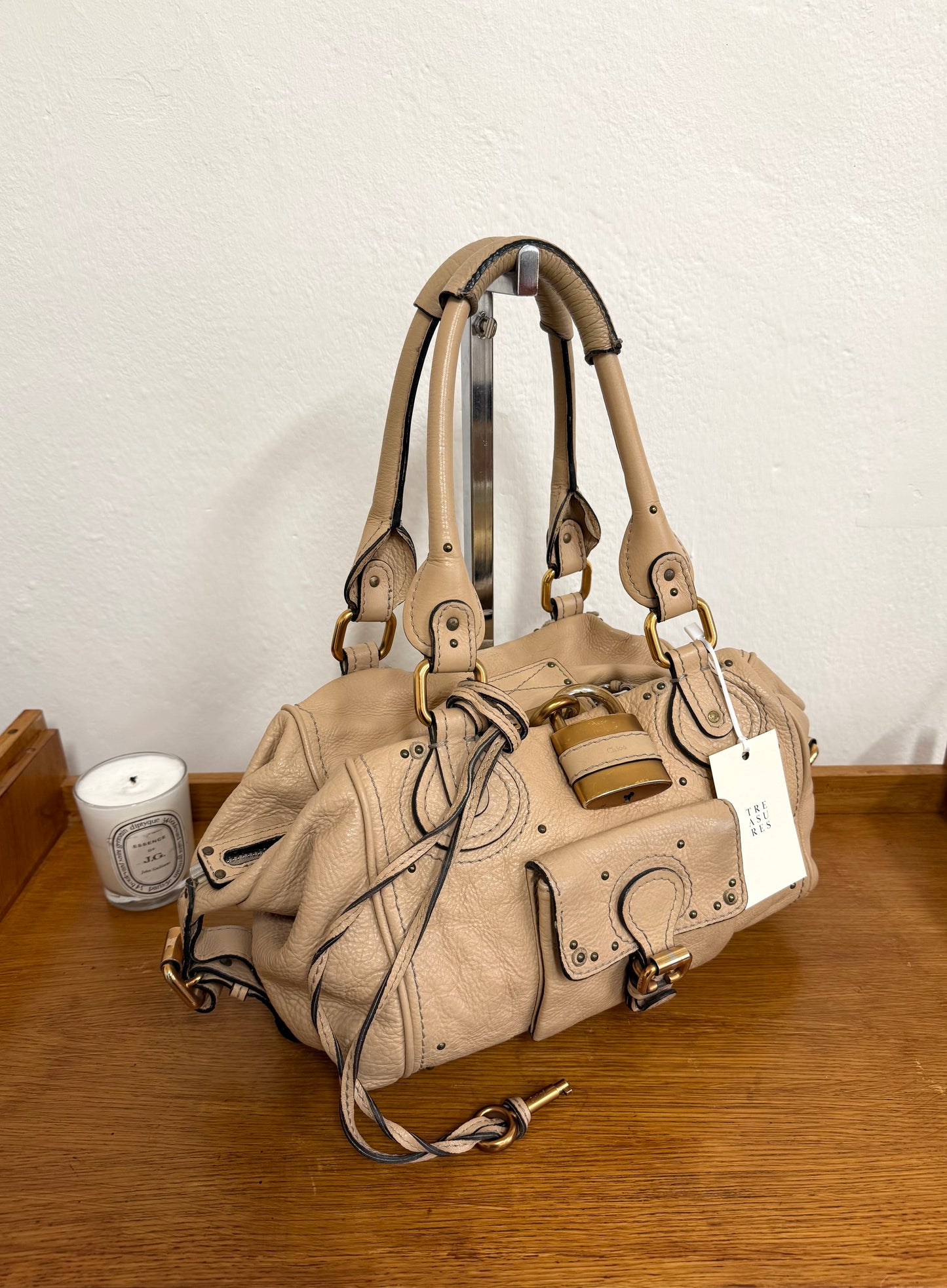 CHLOÉ PADDINGTON BY PHOEBE PHILO BEIGE GOLD HW