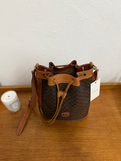 CELINE MACADAM BUCKET BAG