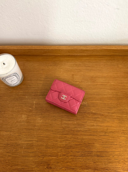 CHANEL MINI WALLET LAMBSKIN PINK