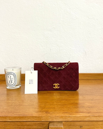 CHANEL SUEDE BORDEAUX WOC