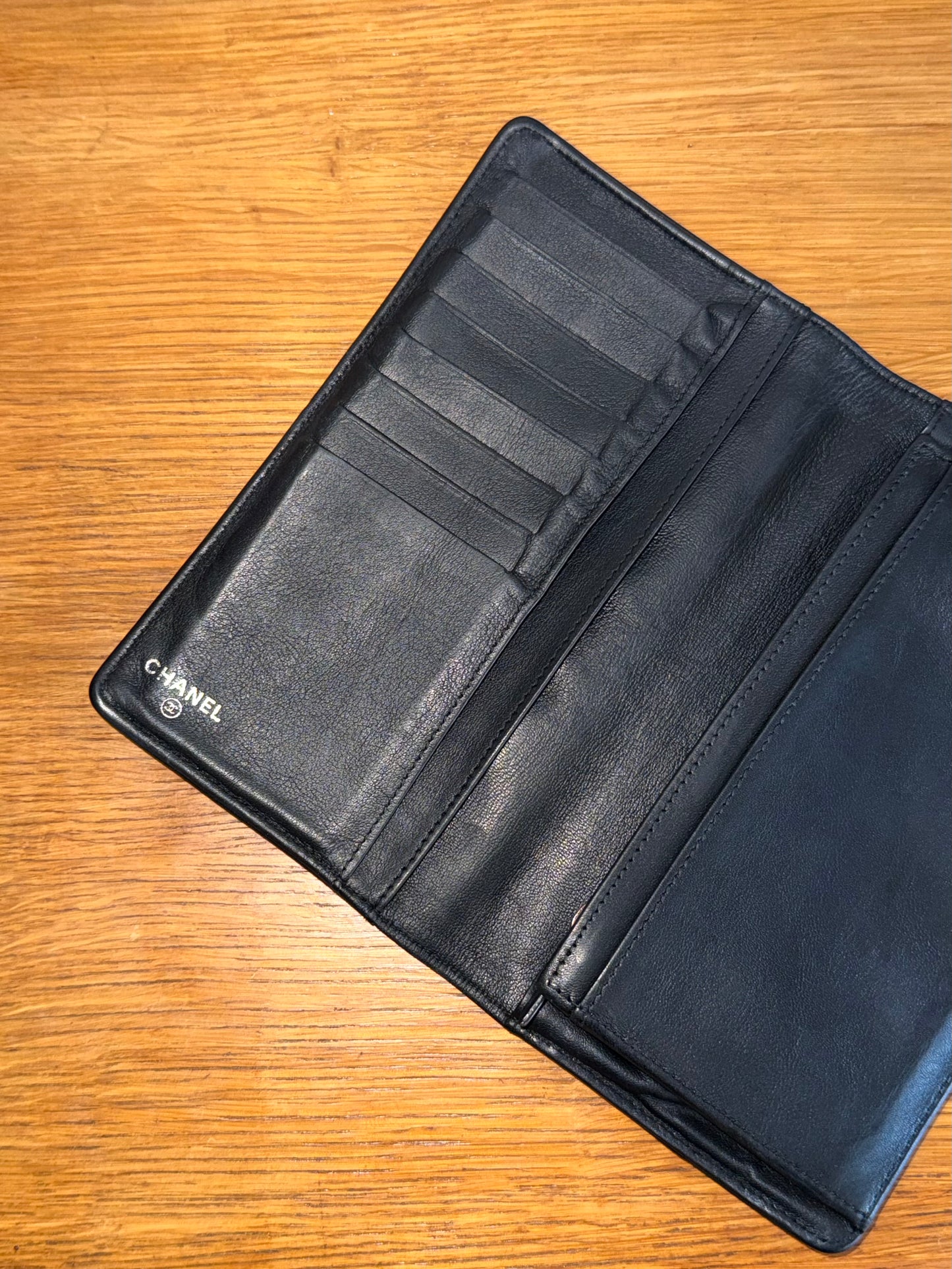 CHANEL LONG WALLET GRAINED SERIES 10