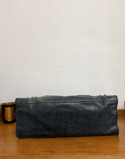 BALENCIAGA CITY BAG GREY-GREEN