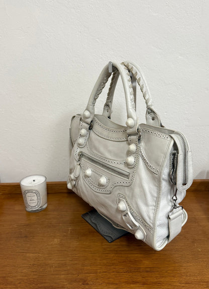 BALENCIAGA CITY BAG WHITE