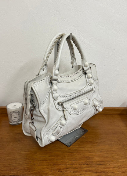 BALENCIAGA CITY BAG WHITE