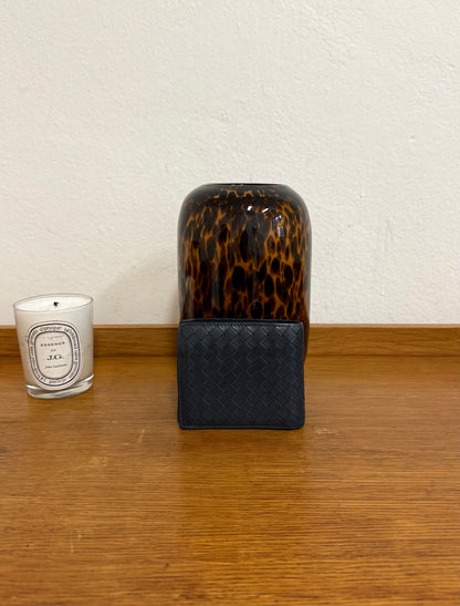 BOTTEGA VENETA INTRECCIATO WALLET BLUE